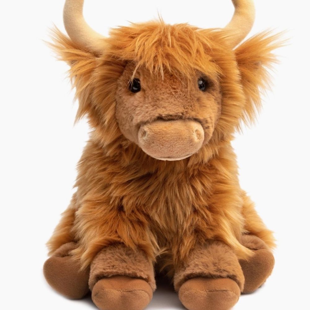 Highland Cow Plush Stuffed Animal Toys Kids Holiday Gift Plushie New Stock